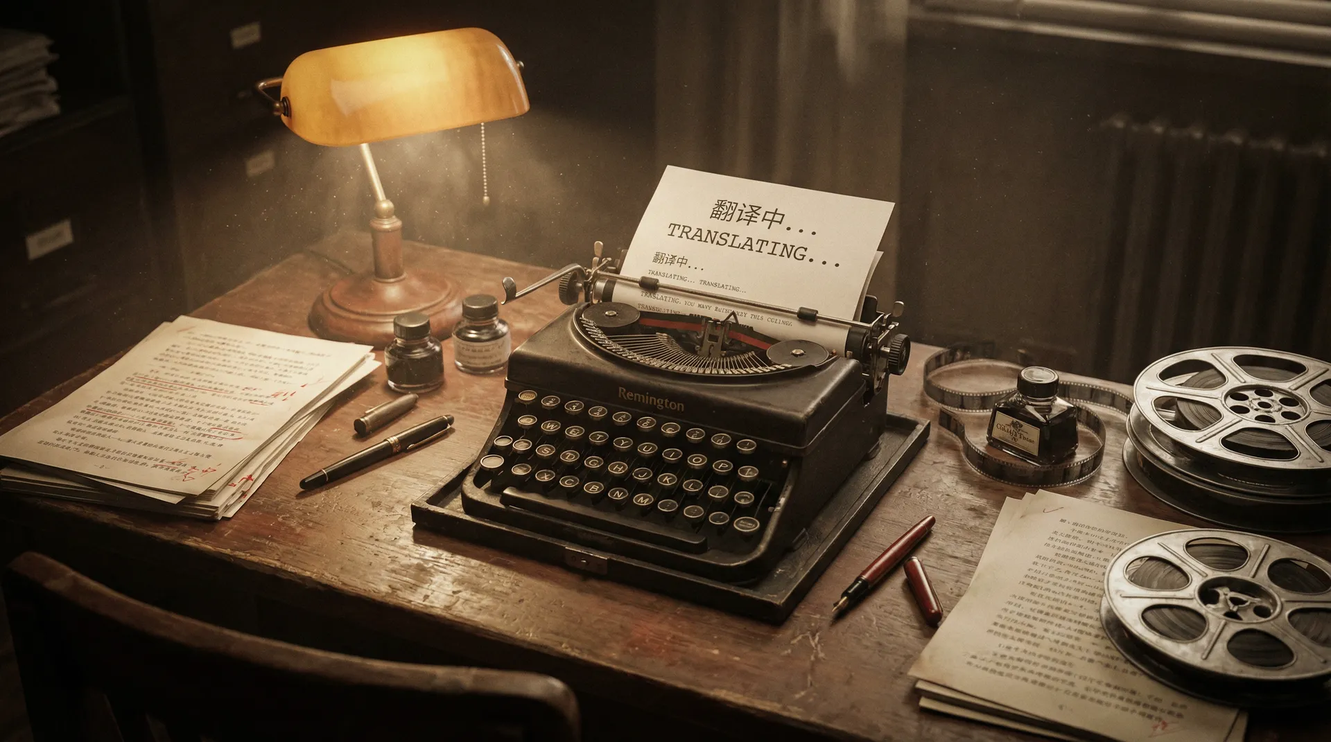 复古打字机翻译工作台 - 国产视频 社区